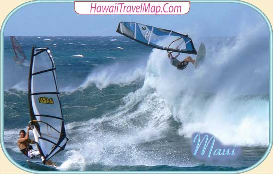 Wind Surfing on Maui