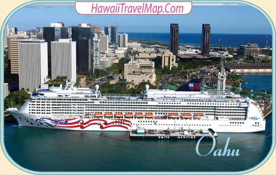 Cruise Ship in Honolulu Hawaii