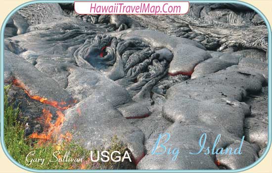 Lava at Hawaii Volcanoes