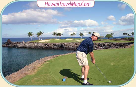Playing Golf on Hawaii