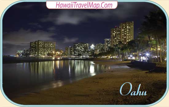 Waikiki Beach at Night